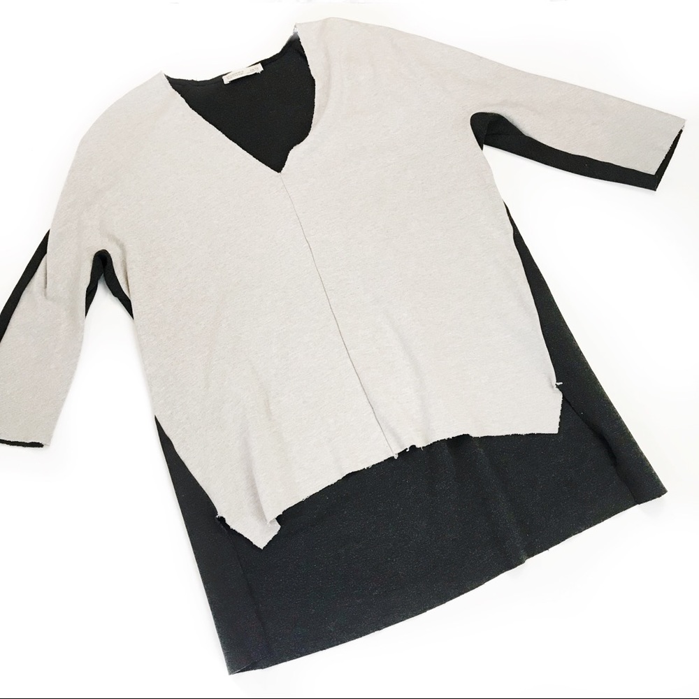 Zara w&b collection gray top - Picture 3 of 5